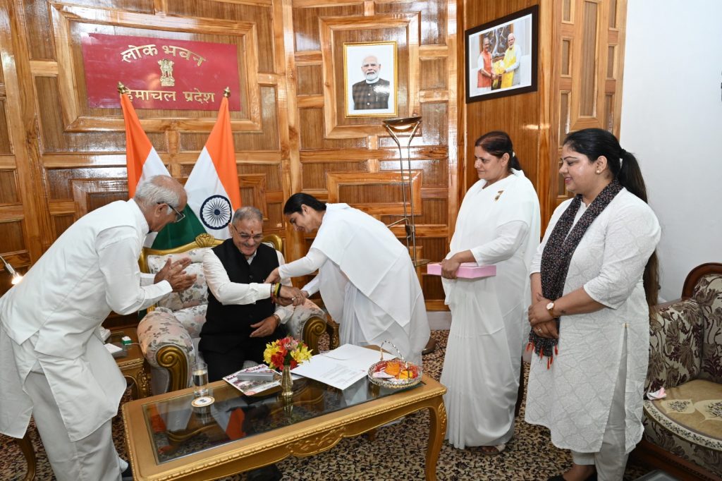 Rakhi Tied to the Governor of Himachal Pradesh at Lok Bhavan, Shimla